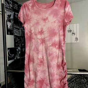 tie dye mini dress